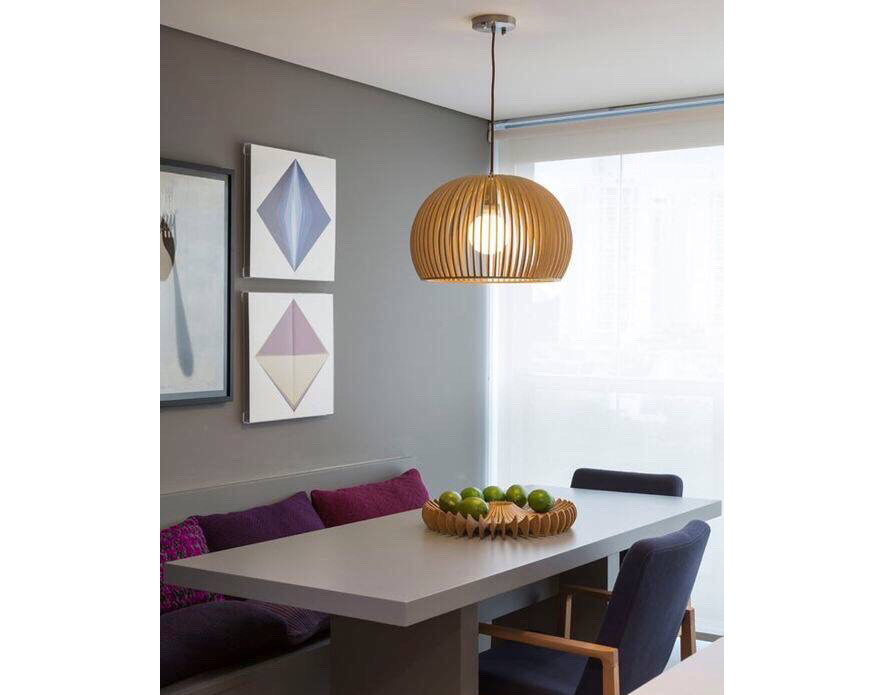 đèn gỗ thả nhà hàng PT235