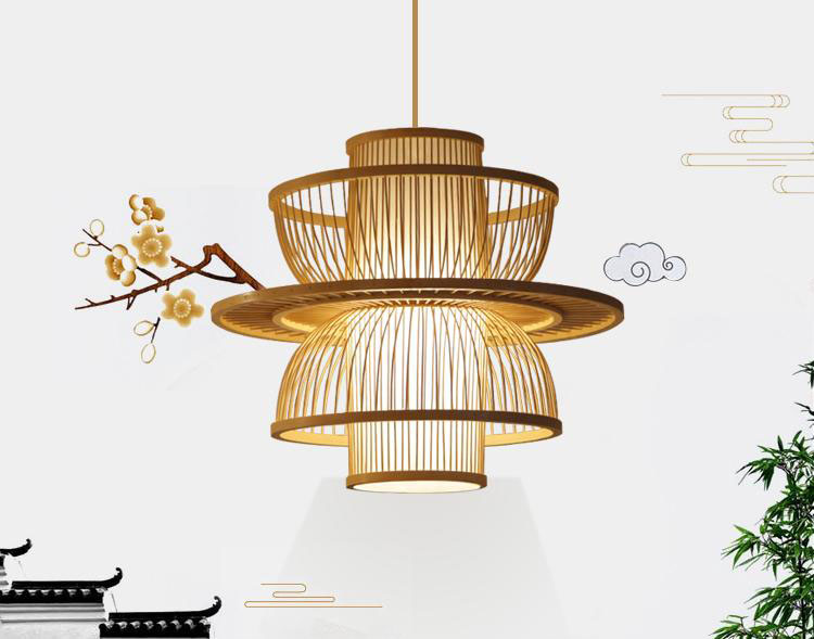 đèn thả mây tre PT1246