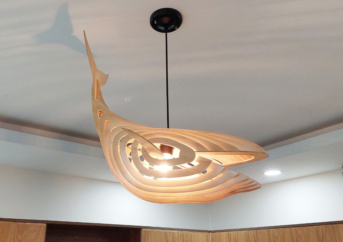 Đèn thả cá voi PT256