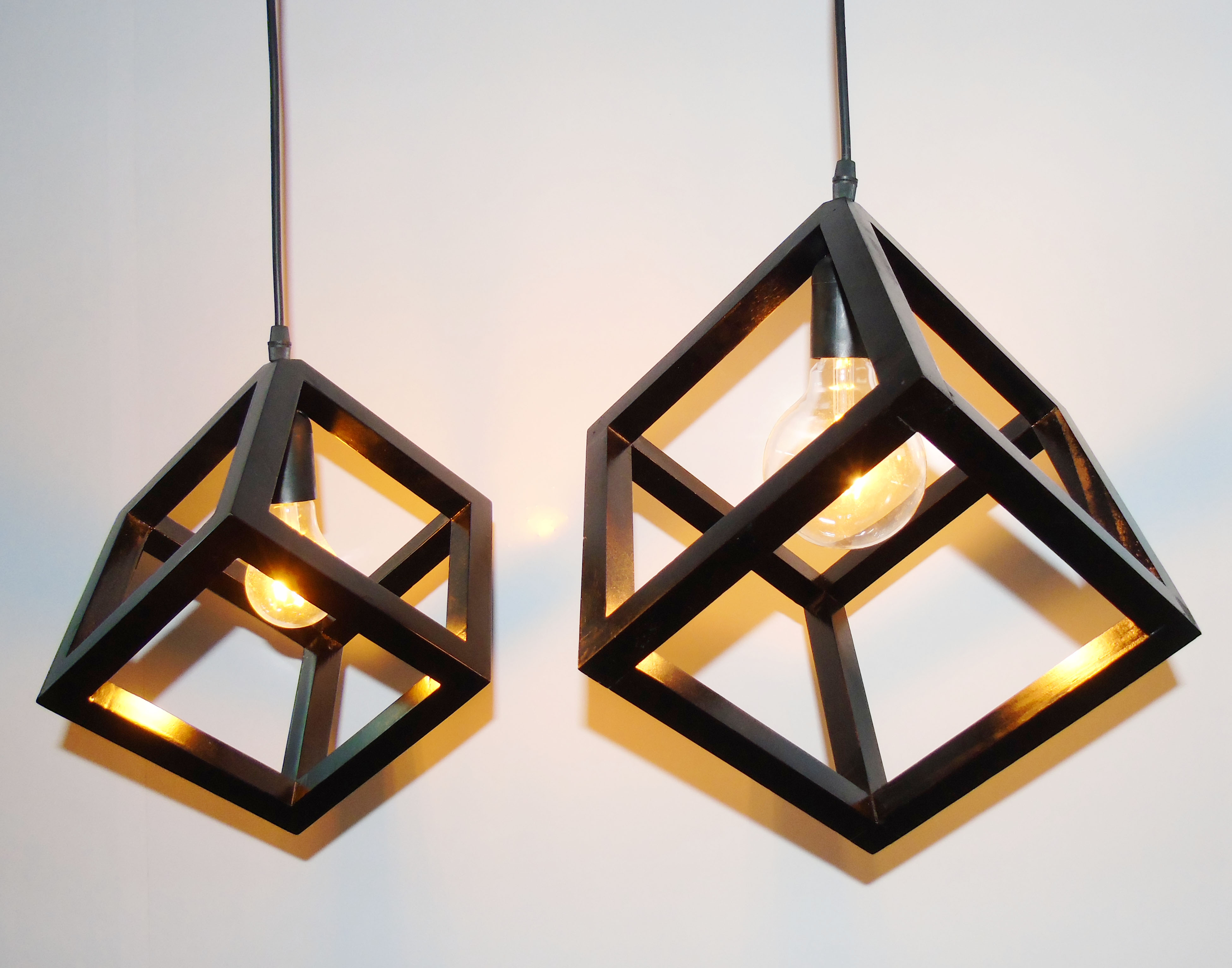 đèn thả gỗ vuông PT216